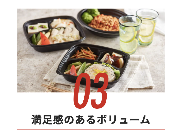 満足感のあるボリューム